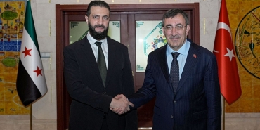 Cumhurbaşkanı Yardımcısı Yılmaz, Suriye Cumhurbaşkanı Şara ile görüştü